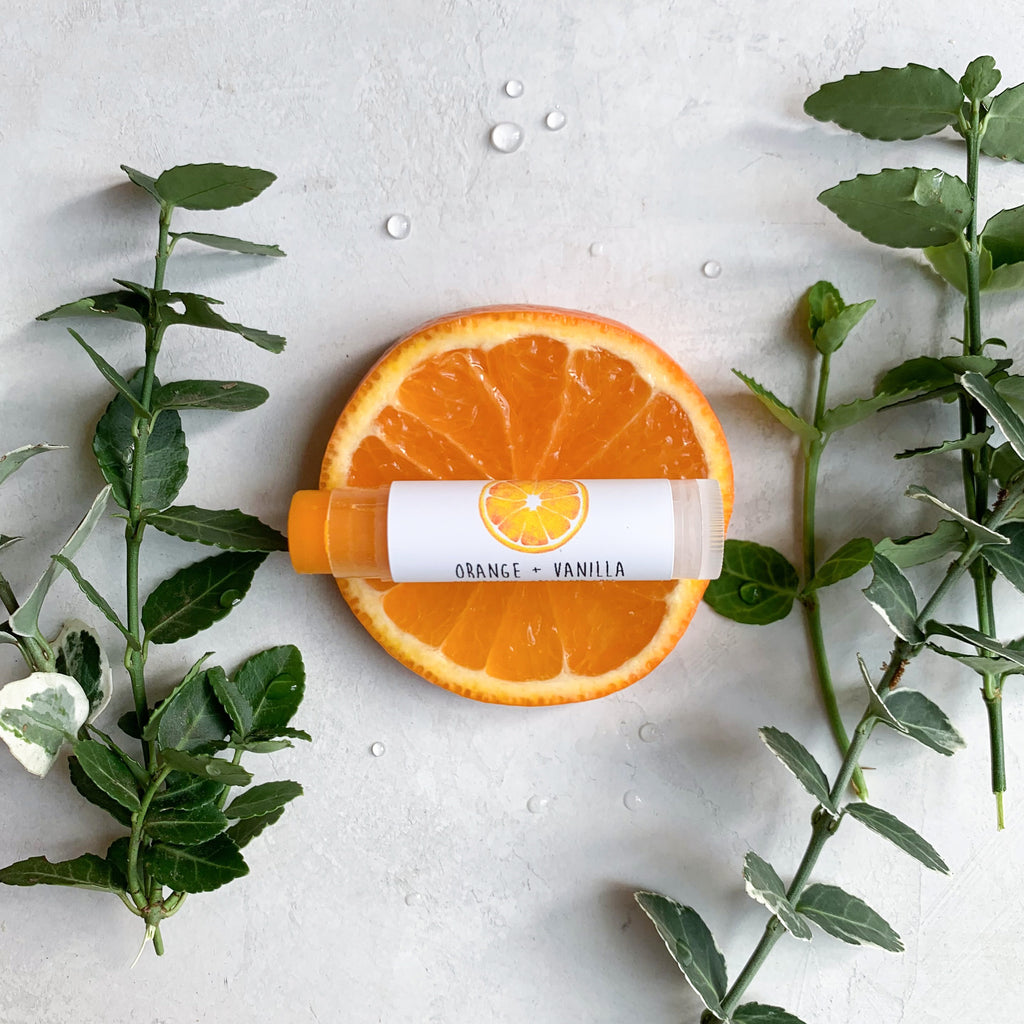 Orange + Vanilla lip balm
